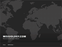 Tablet Screenshot of missiology.com